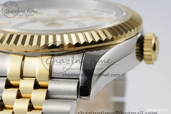 0512 Skydweller SS YG Noob Best Edition White Dial on SS YG Jubilee Bracelet A23J FastDry 2125